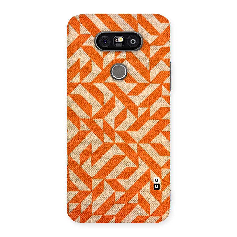 Orange Beige Pattern Back Case for LG G5