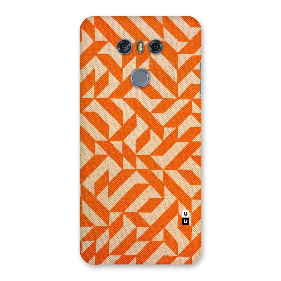 Orange Beige Pattern Back Case for LG G6