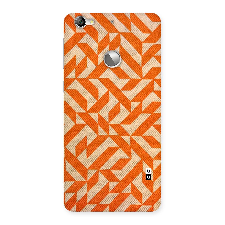 Orange Beige Pattern Back Case for LeTV Le 1s