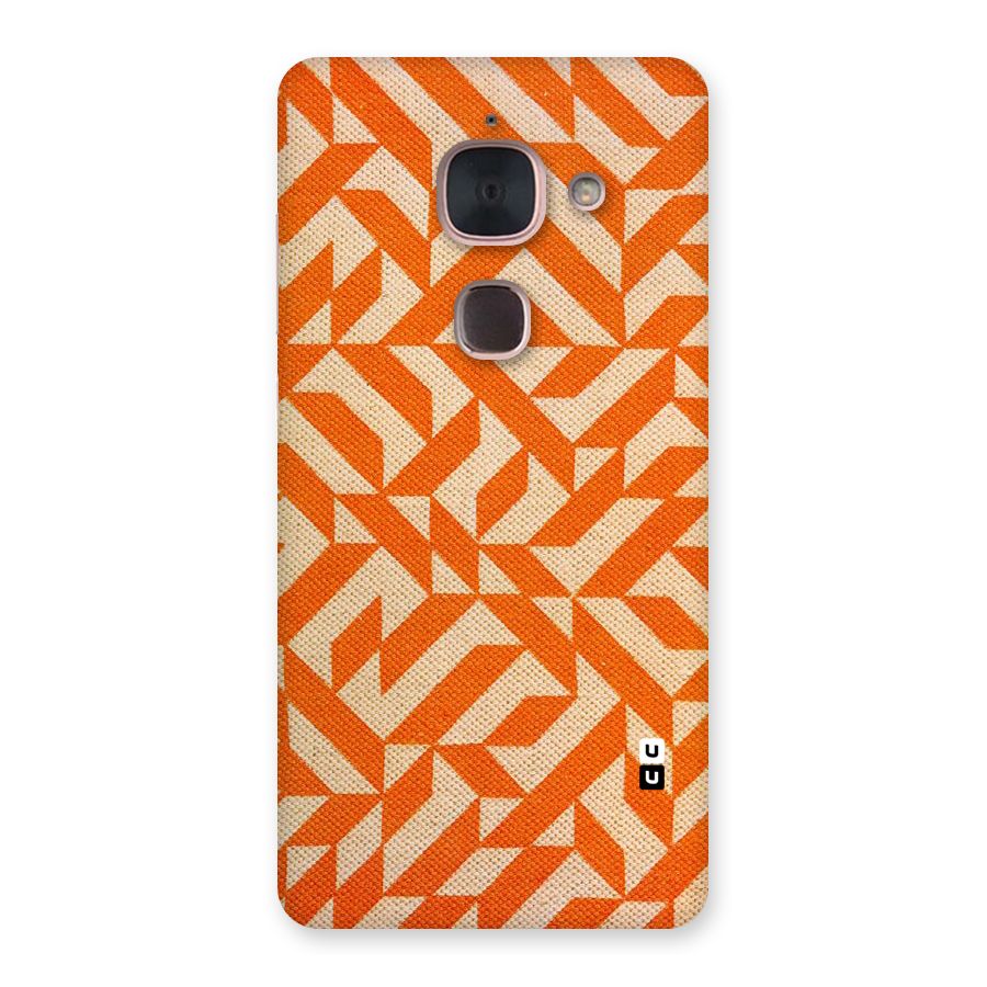 Orange Beige Pattern Back Case for Le Max 2