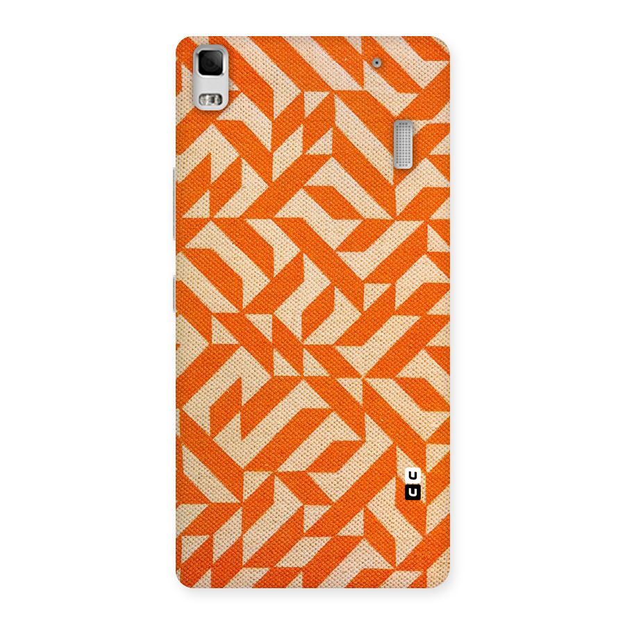 Orange Beige Pattern Back Case for Lenovo K3 Note