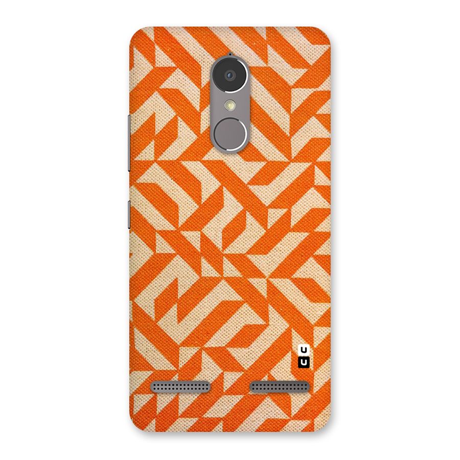 Orange Beige Pattern Back Case for Lenovo K6