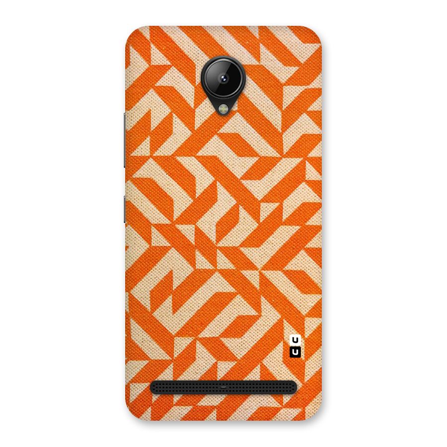 Orange Beige Pattern Back Case for Lenovo C2
