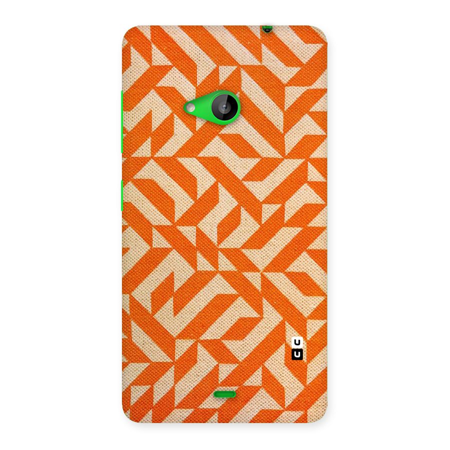 Orange Beige Pattern Back Case for Lumia 535