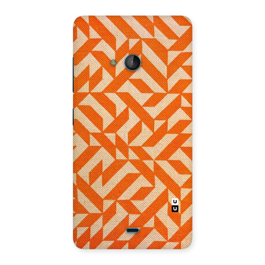 Orange Beige Pattern Back Case for Lumia 540