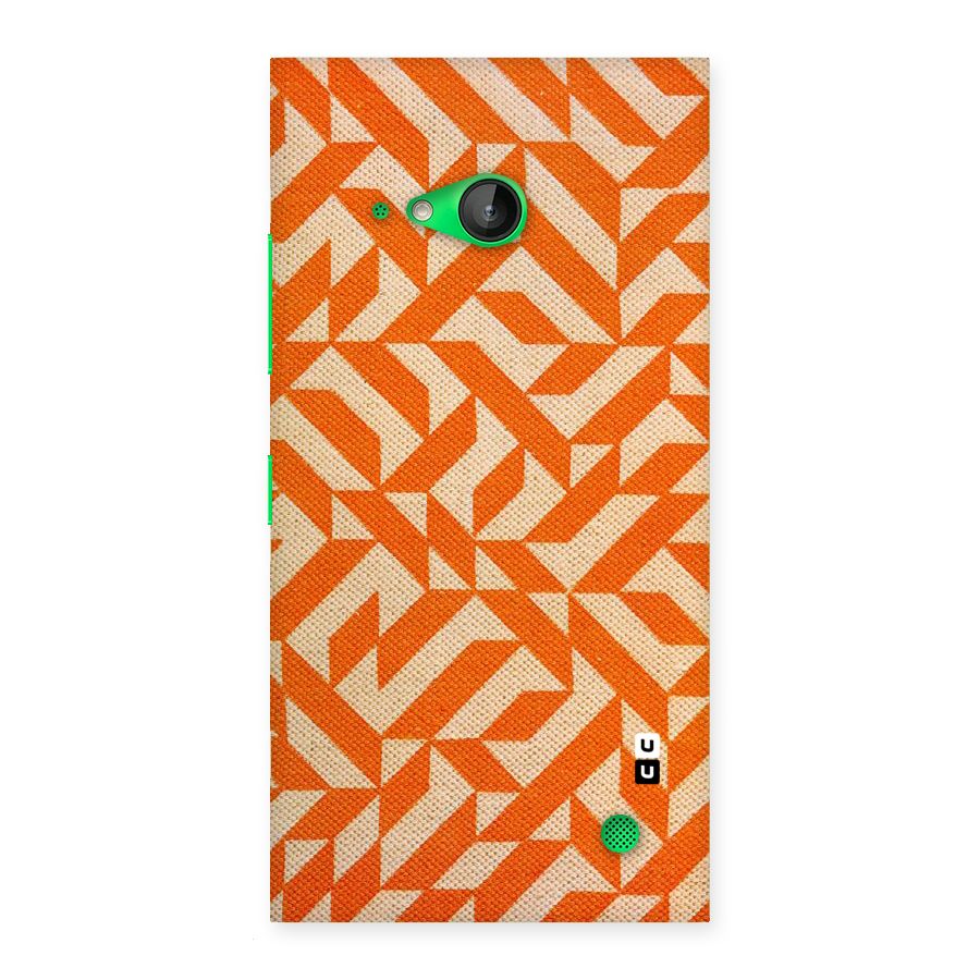 Orange Beige Pattern Back Case for Lumia 730