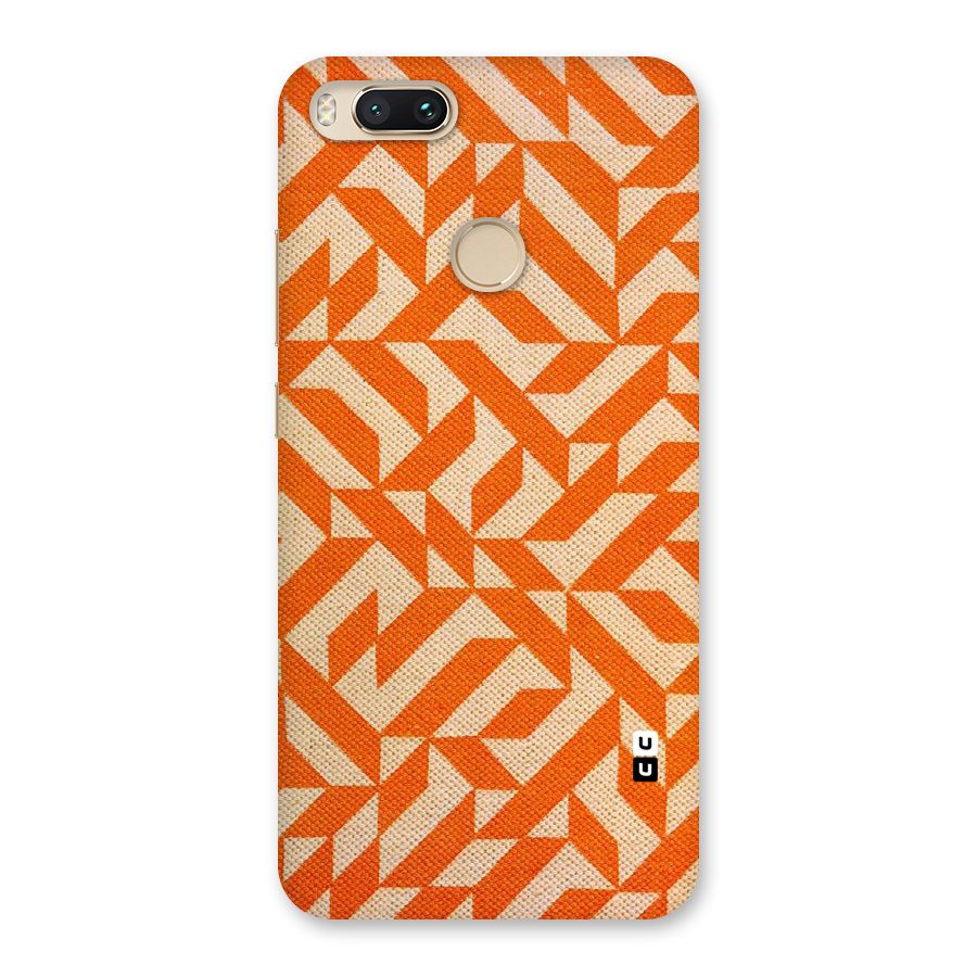 Orange Beige Pattern Back Case for Mi A1