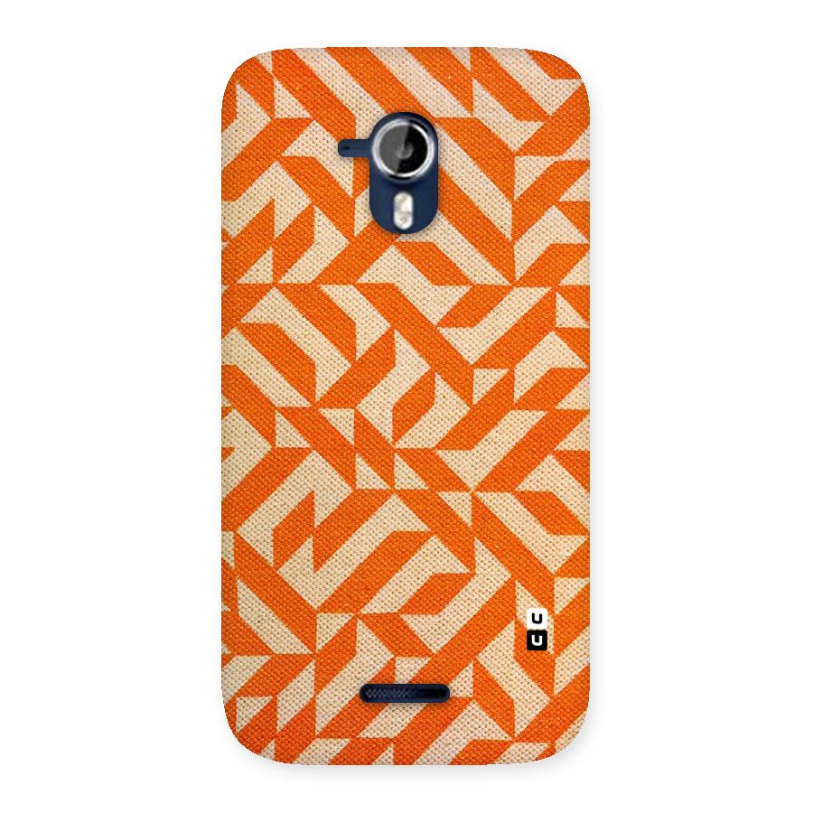 Orange Beige Pattern Back Case for Micromax Canvas Magnus A117