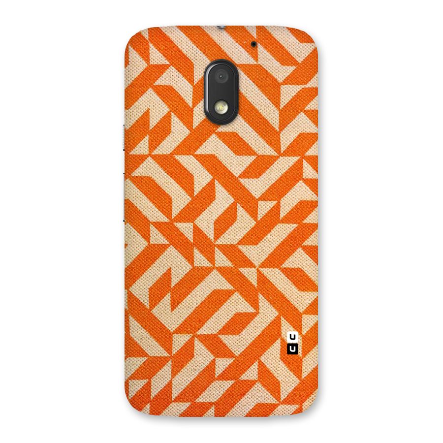 Orange Beige Pattern Back Case for Moto E3 Power