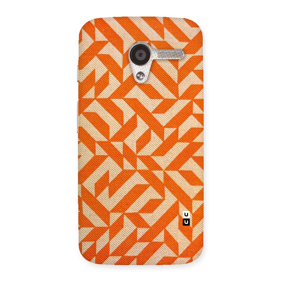 Orange Beige Pattern Back Case for Moto X