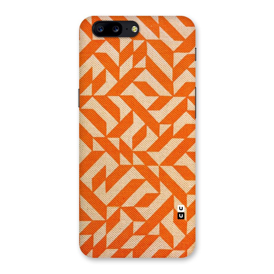 Orange Beige Pattern Back Case for OnePlus 5