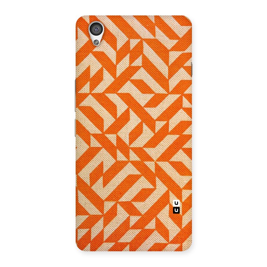 Orange Beige Pattern Back Case for OnePlus X