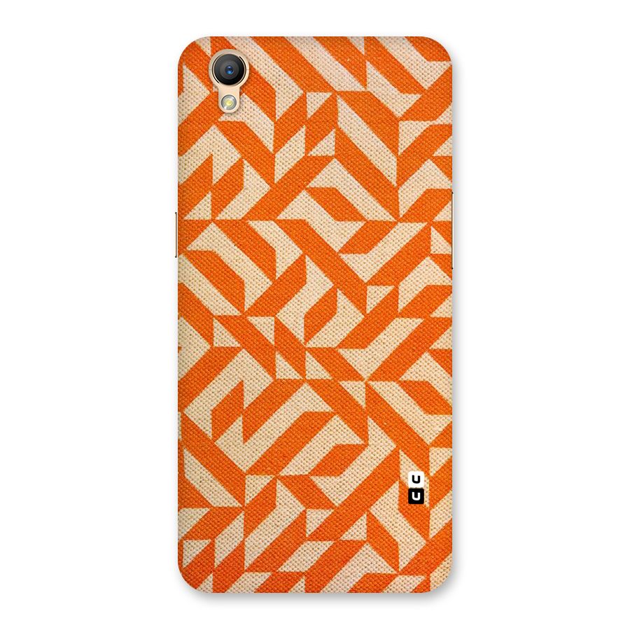 Orange Beige Pattern Back Case for Oppo A37