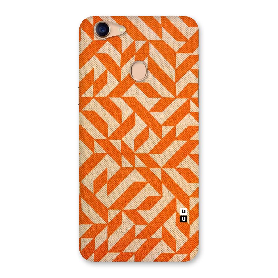 Orange Beige Pattern Back Case for Oppo F5
