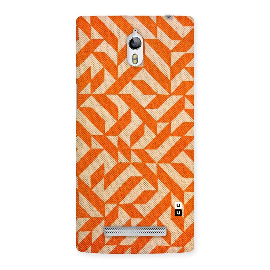 Orange Beige Pattern Back Case for Oppo Find 7