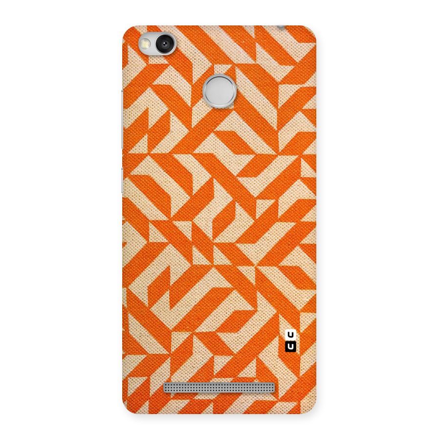 Orange Beige Pattern Back Case for Redmi 3S Prime