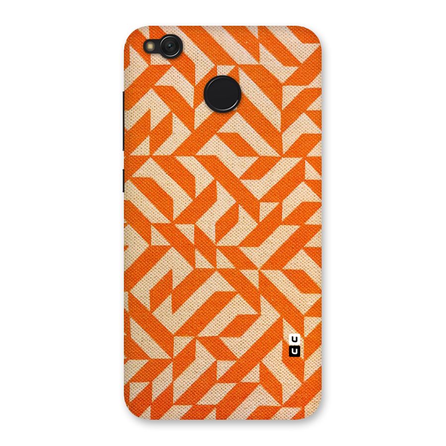 Orange Beige Pattern Back Case for Redmi 4