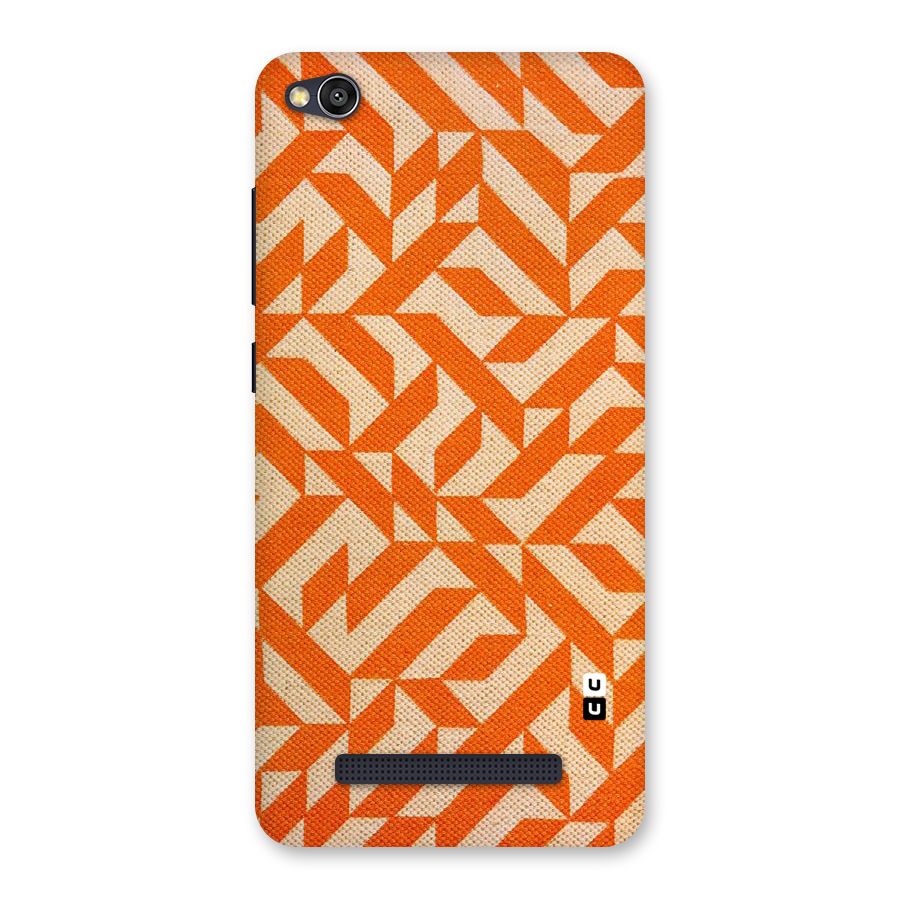 Orange Beige Pattern Back Case for Redmi 4A