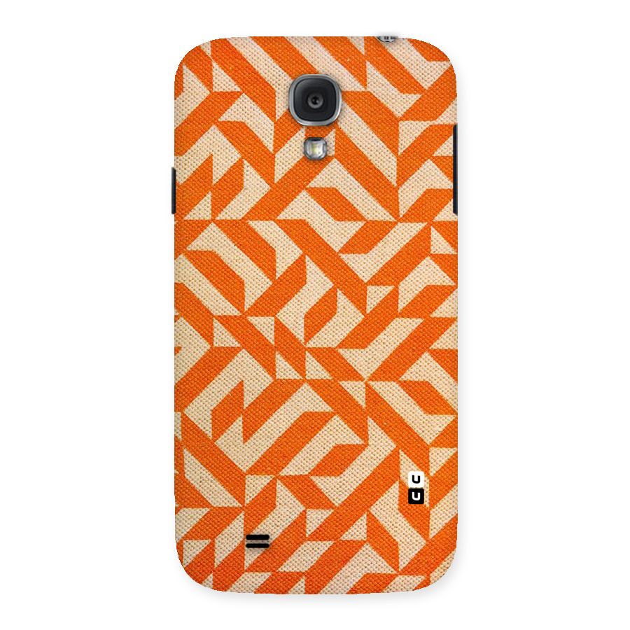 Orange Beige Pattern Back Case for Samsung Galaxy S4