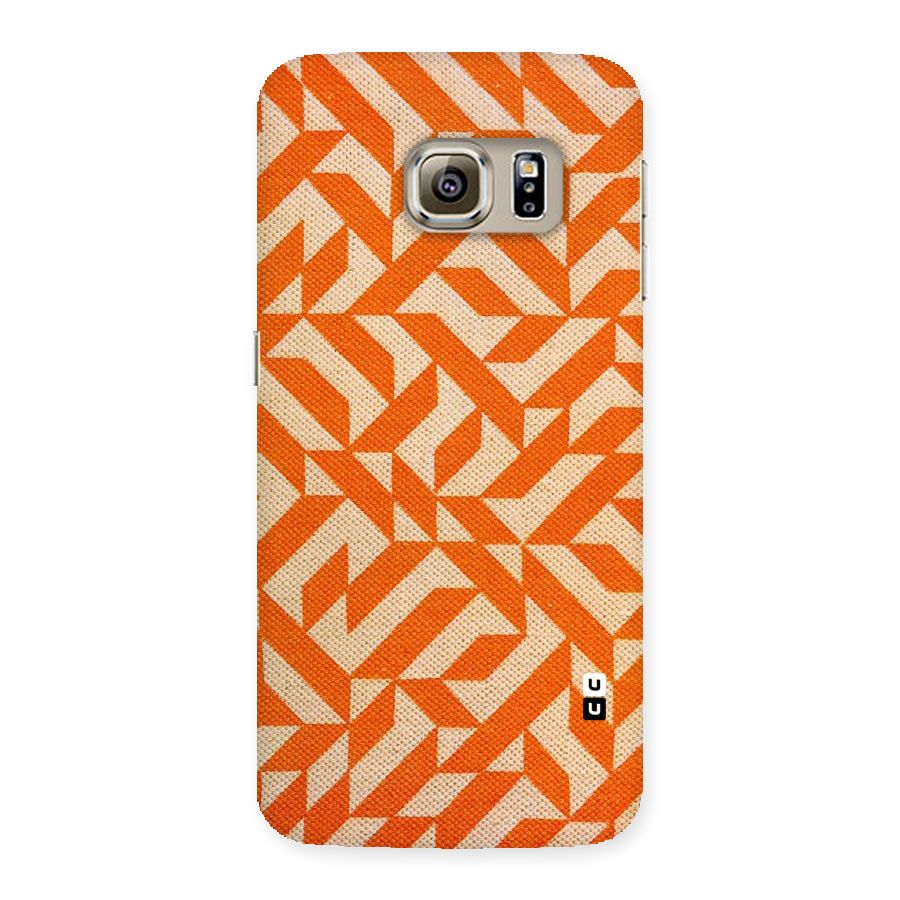 Orange Beige Pattern Back Case for Samsung Galaxy S6 Edge Plus