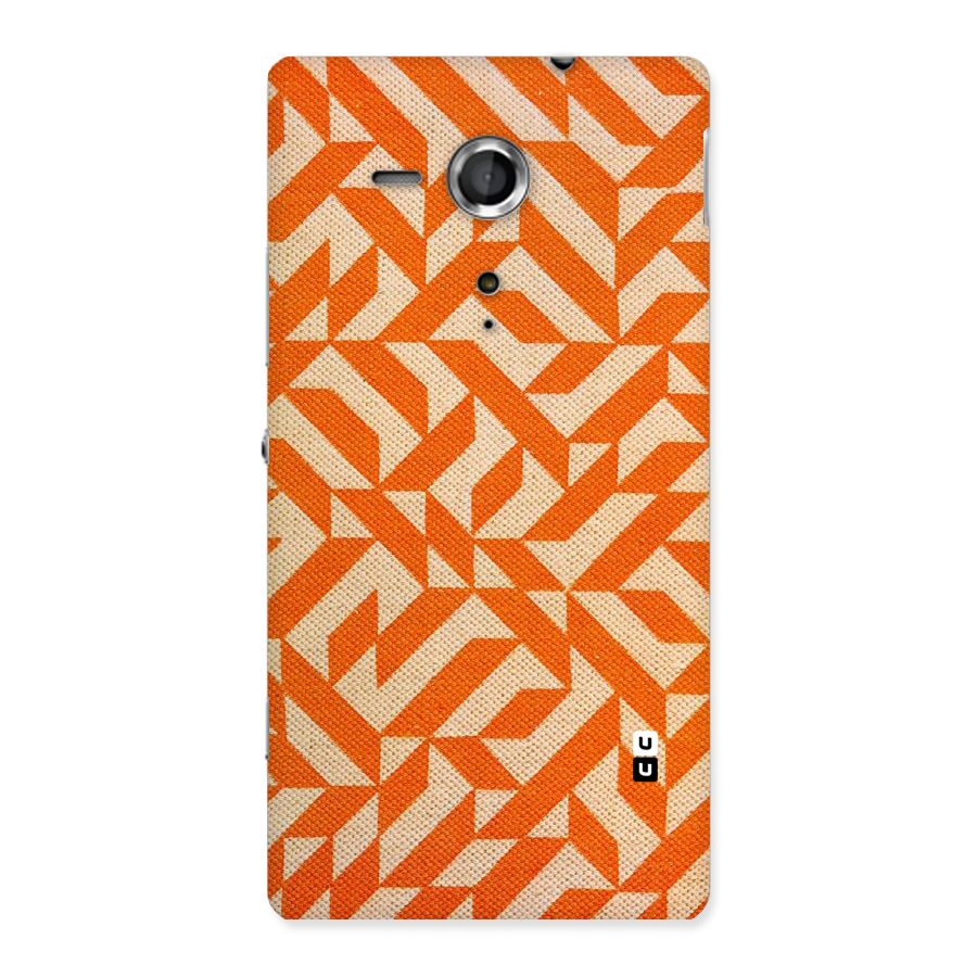 Orange Beige Pattern Back Case for Sony Xperia SP