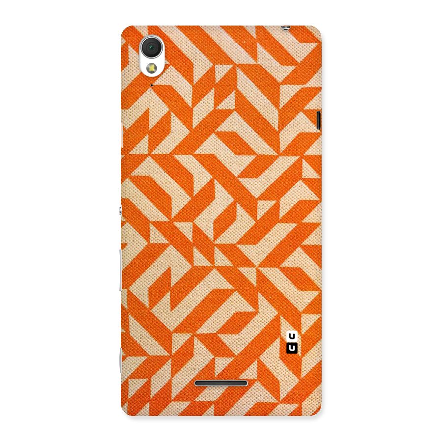 Orange Beige Pattern Back Case for Sony Xperia T3