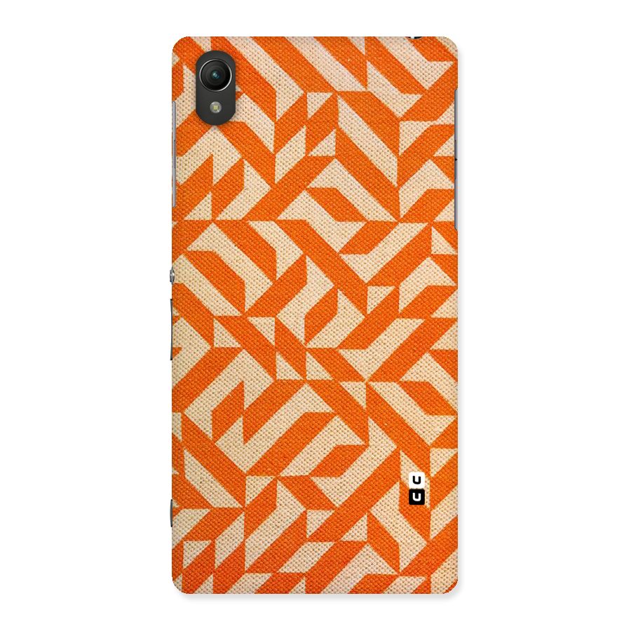 Orange Beige Pattern Back Case for Sony Xperia Z2