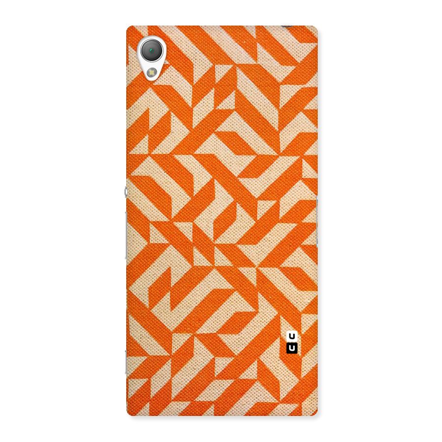 Orange Beige Pattern Back Case for Sony Xperia Z3
