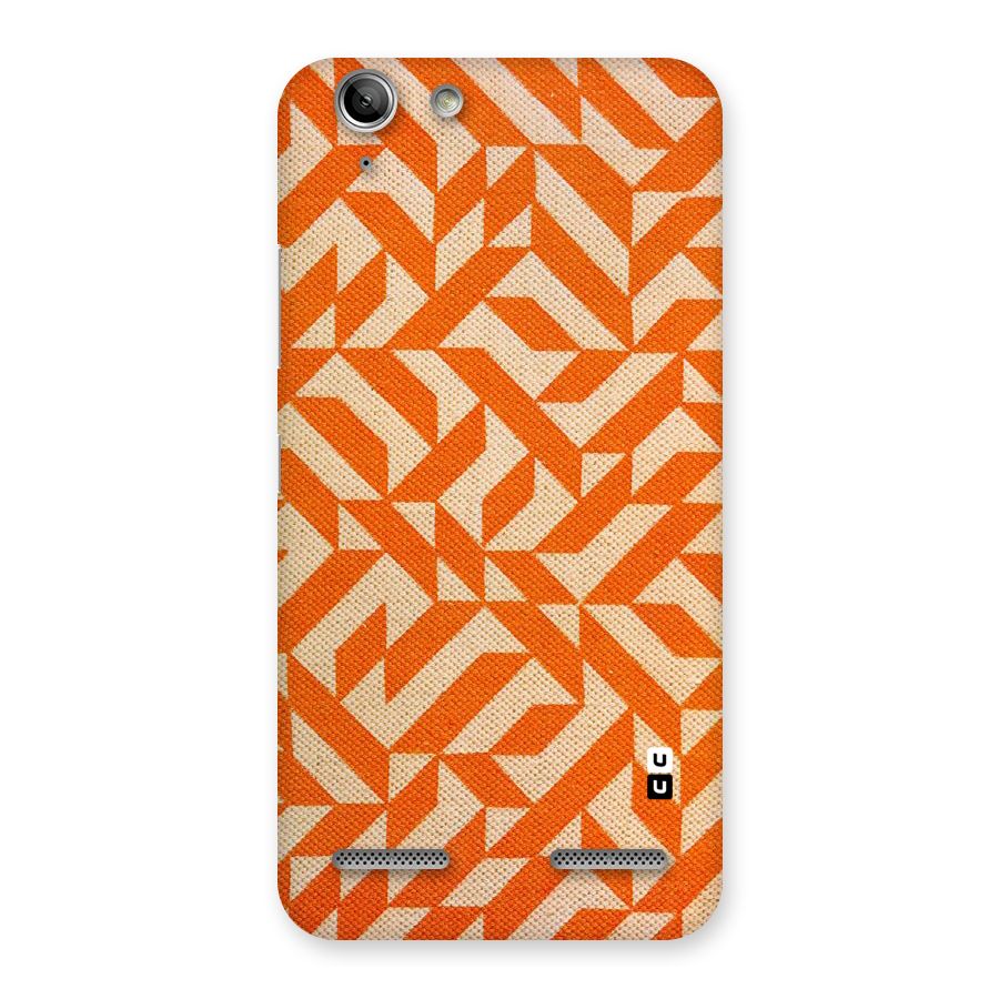 Orange Beige Pattern Back Case for Vibe K5