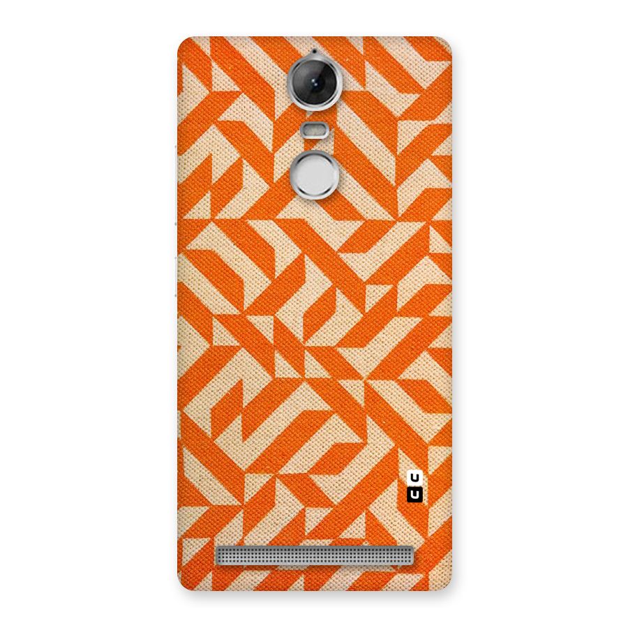 Orange Beige Pattern Back Case for Vibe K5 Note