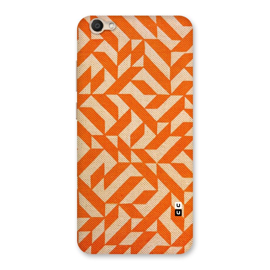Orange Beige Pattern Back Case for Vivo V5