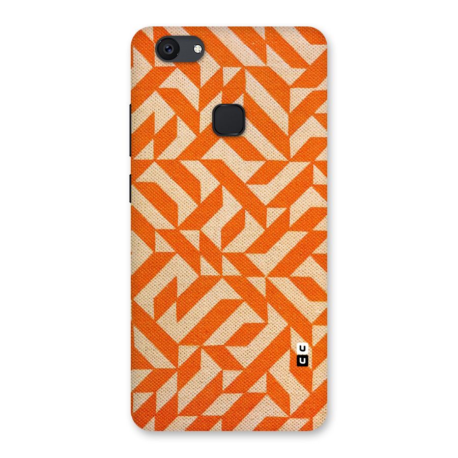 Orange Beige Pattern Back Case for Vivo V7 Plus