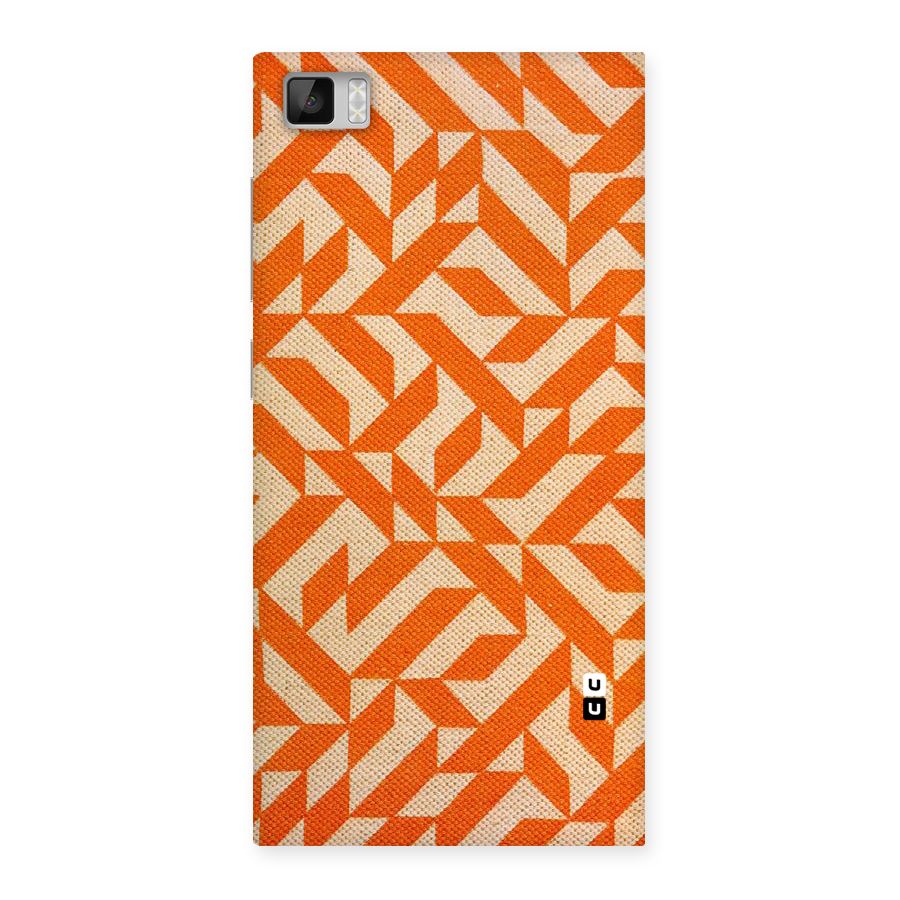 Orange Beige Pattern Back Case for Xiaomi Mi3