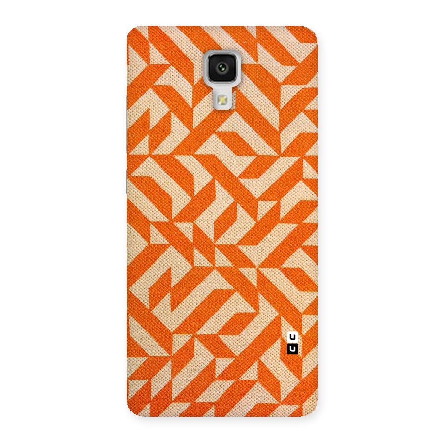 Orange Beige Pattern Back Case for Xiaomi Mi 4