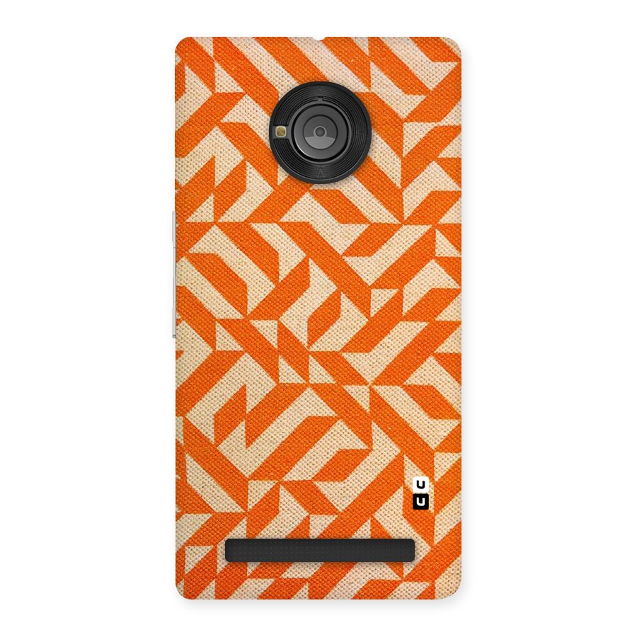 Orange Beige Pattern Back Case for Yu Yunique