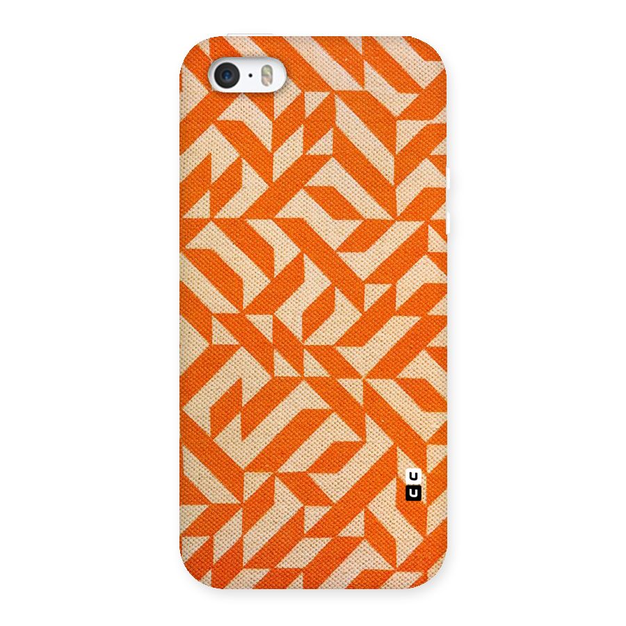 Orange Beige Pattern Back Case for iPhone 5 5S