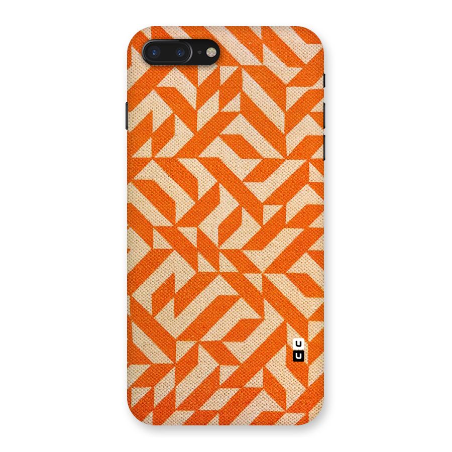 Orange Beige Pattern Back Case for iPhone 7 Plus