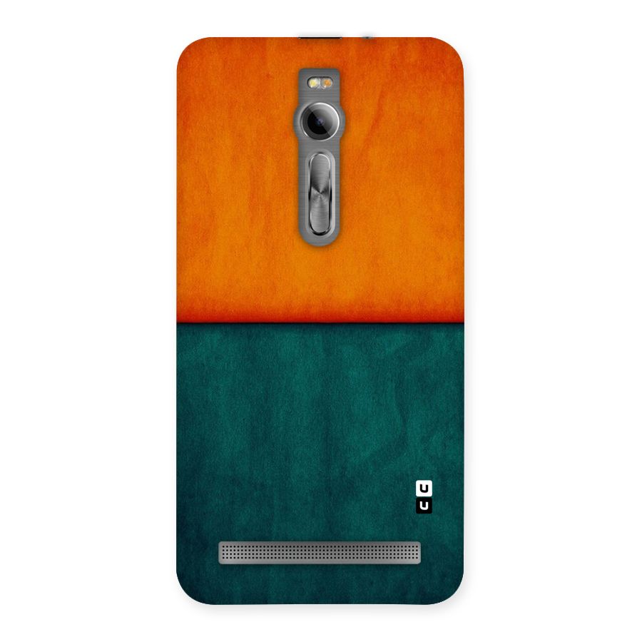 Orange Green Shade Back Case for Asus Zenfone 2
