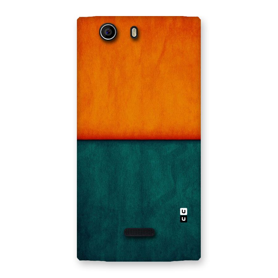 Orange Green Shade Back Case for Canvas Nitro 2 E311