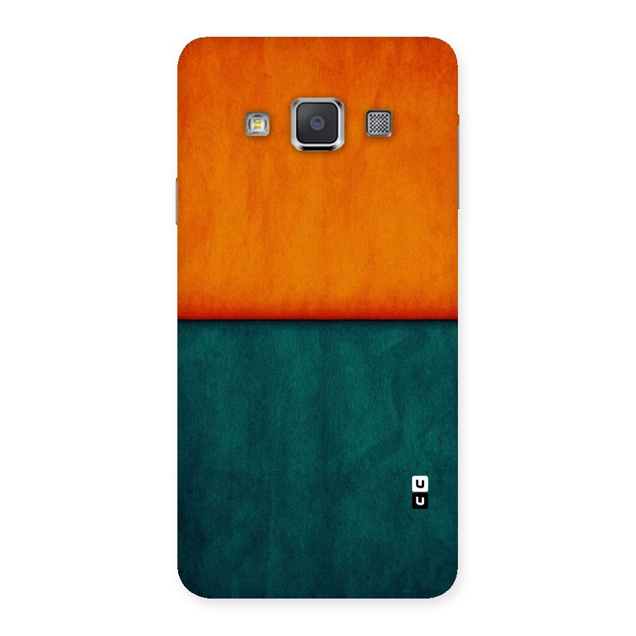 Orange Green Shade Back Case for Galaxy A3