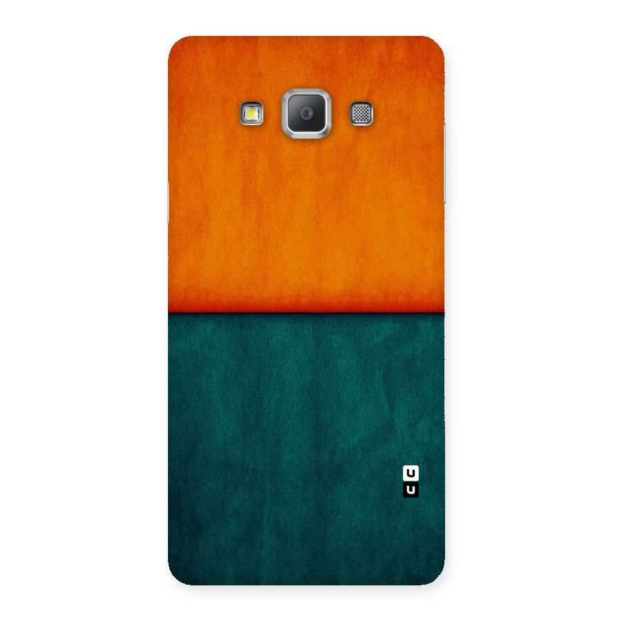 Orange Green Shade Back Case for Galaxy A7