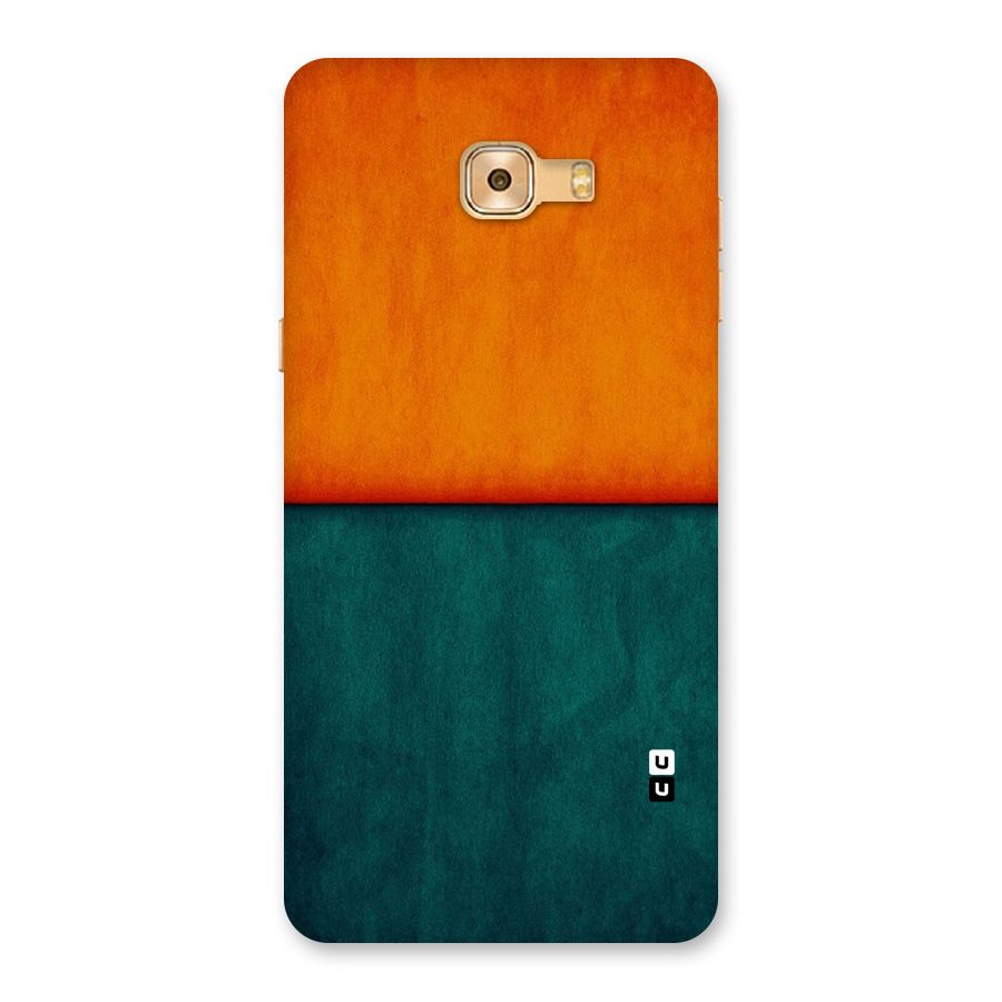 Orange Green Shade Back Case for Galaxy C9 Pro