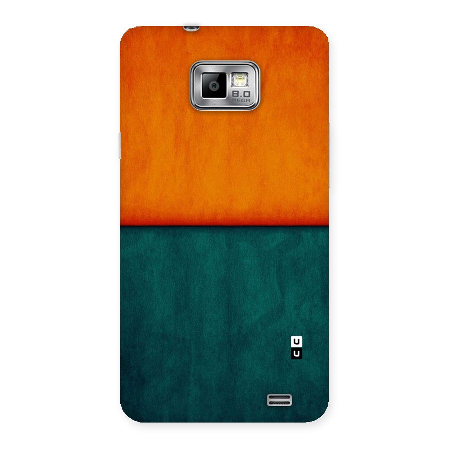 Orange Green Shade Back Case for Galaxy S2