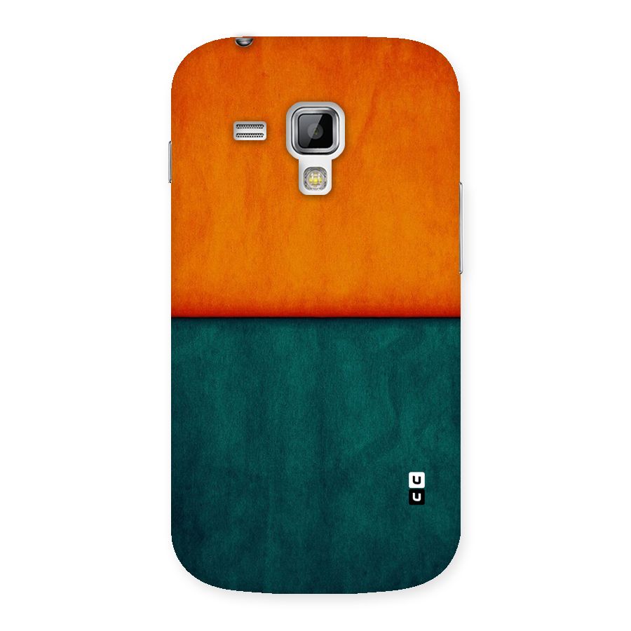 Orange Green Shade Back Case for Galaxy S Duos
