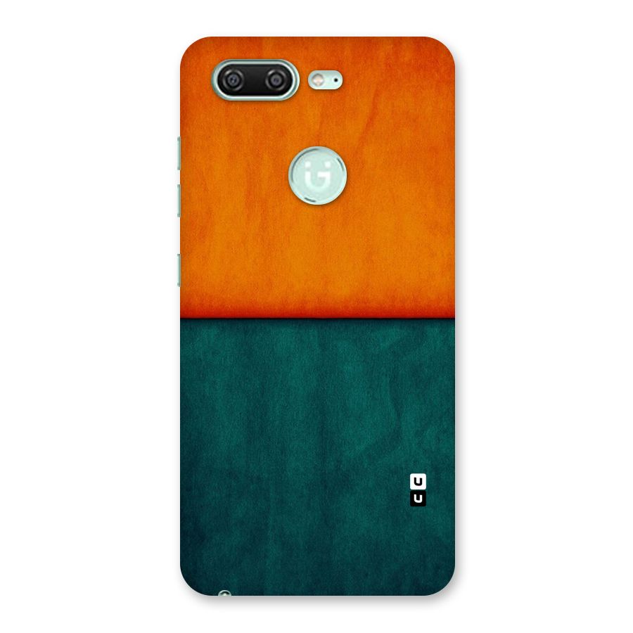 Orange Green Shade Back Case for Gionee S10