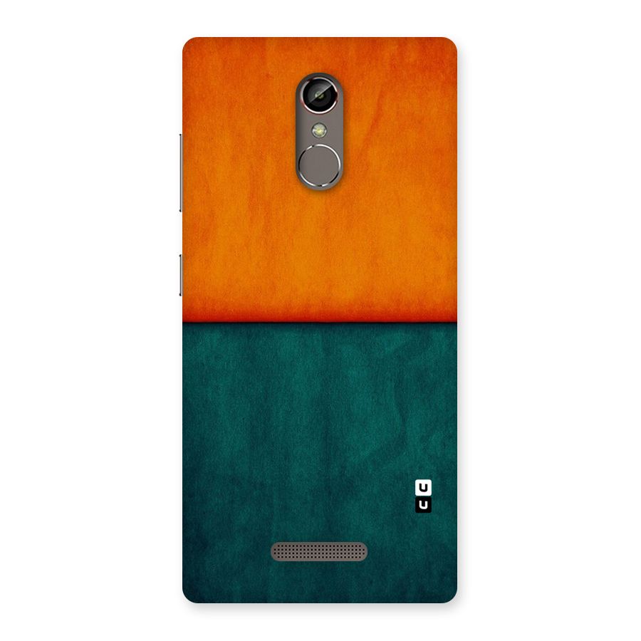 Orange Green Shade Back Case for Gionee S6s