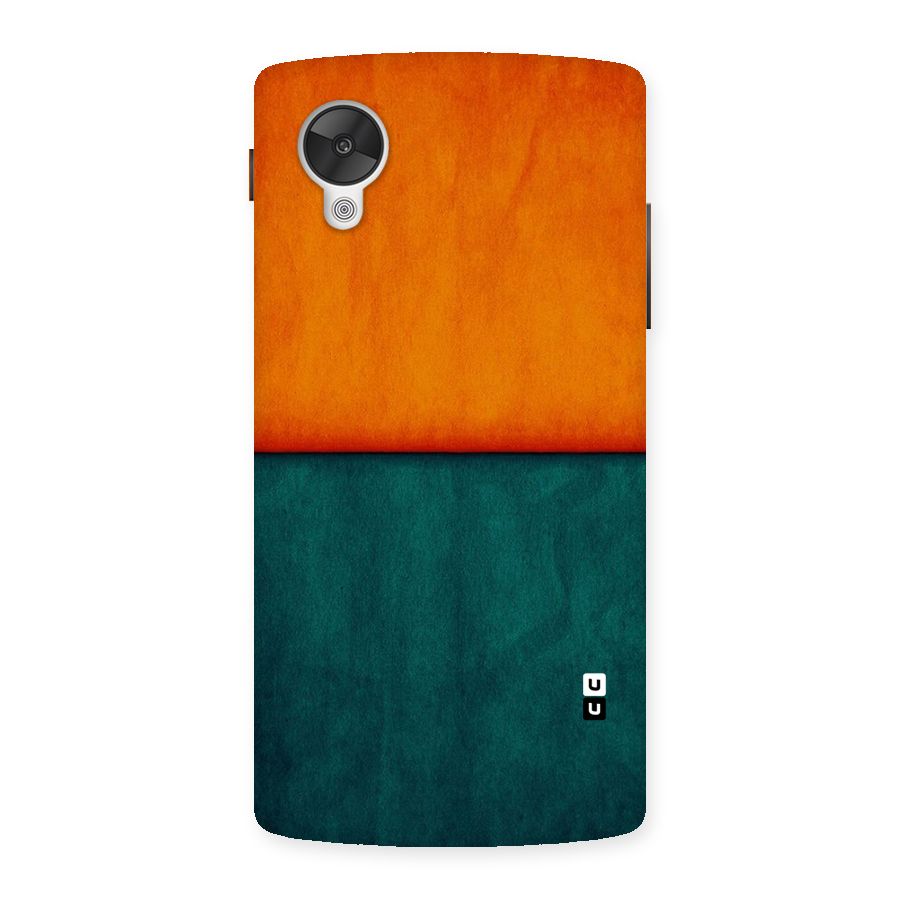 Orange Green Shade Back Case for Google Nexsus 5