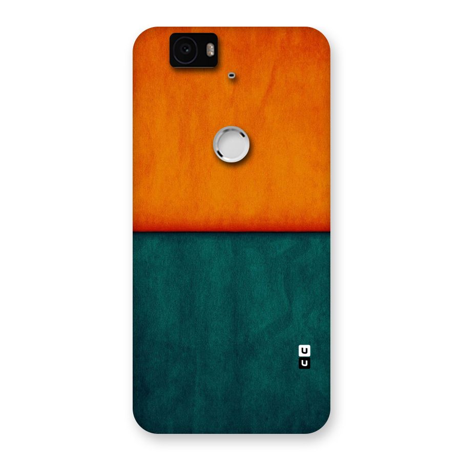Orange Green Shade Back Case for Google Nexus-6P