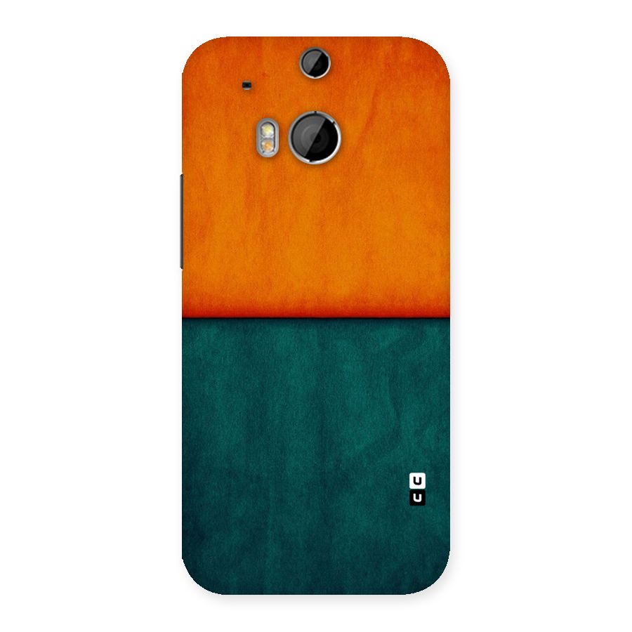 Orange Green Shade Back Case for HTC One M8