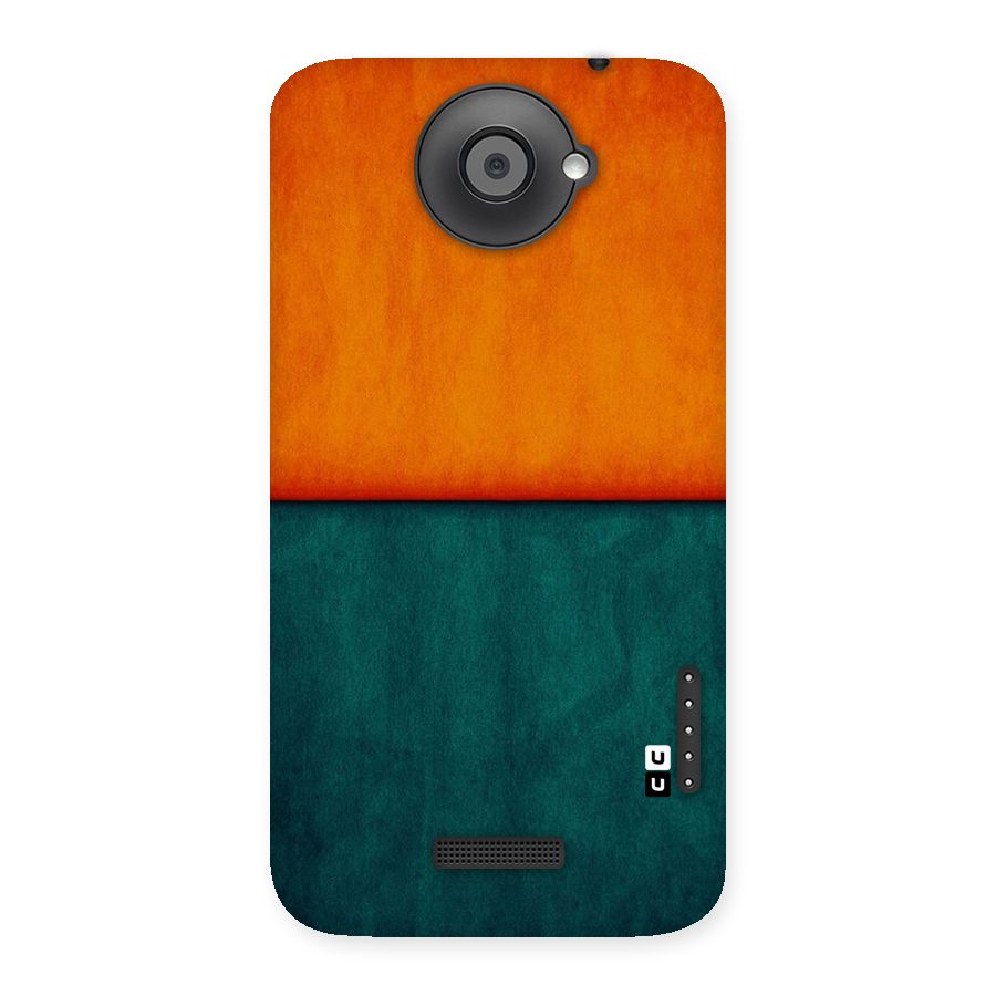 Orange Green Shade Back Case for HTC One X